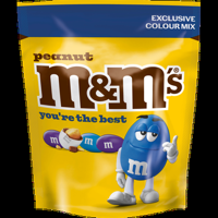 M&M&apos;s Blue Mix Chocolade en Pinda in Suikerlaagje 150g bij Jumbo