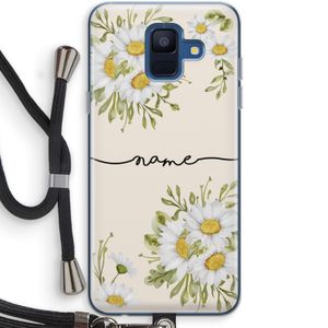 Daisies: Samsung Galaxy A6 (2018) Transparant Hoesje met koord