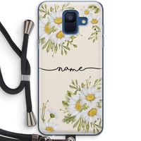 Daisies: Samsung Galaxy A6 (2018) Transparant Hoesje met koord
