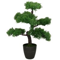 Kunstplant bonsai boompje in pot - Japans decoratie - 50 cm - Type Tokio moss - thumbnail