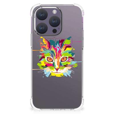 iPhone 15 Pro Stevig | Bumper Hoesje | Cat Color iPhone 15 Pro Stevig | Bumper Hoesje | Cat Color