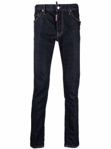 DSQUARED2 jean slim à logo imprimé - Bleu