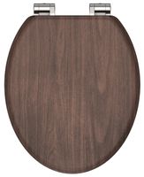 Schutte MDF WC-bril DARK WOOD met soft-close
 - 80193 80193