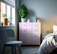holografische kleuren effect meubel sticker - thumbnail