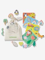 Houten aanraak- en herkenningsspel meerkleurig