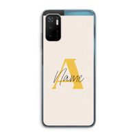 Amber Script: Xiaomi Poco M3 Pro 5G Transparant Hoesje