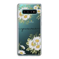 Daisies: Samsung Galaxy S10 Plus Transparant Hoesje Daisies: Samsung Galaxy S10 Plus Transparant Hoesje