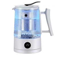 VEVOR Waterstofwaterkangenerator, 1,5 liter waterstofgeneratorketel met grote capaciteit, SPE- en PEM-technologie, waterstofrijke waterionisator voor het zetten van koffie of thee