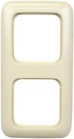 Busch-Jaeger 2-voudig afdekraam crèmewit 2512-212