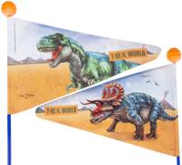 BIKE FASHION Safety flag t-rex world