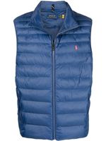 Polo Ralph Lauren gilet matelassé à logo brodé - Bleu - thumbnail