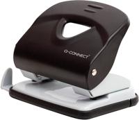 Q-CONNECT Light Duty perforator, metaal, 30 blad, zwart