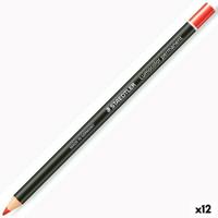 Potloden Staedtler Lumocolor Permanent Glasochrom Permanent Rood (12 Stuks)