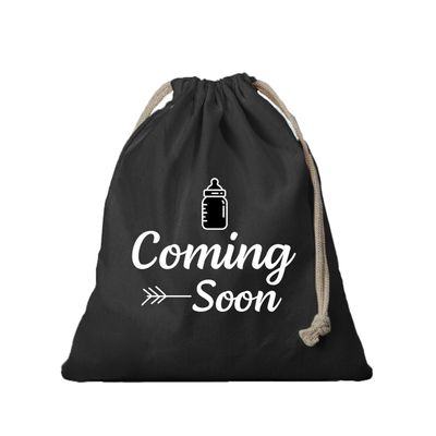 1x Canvas aankondiging zwangerschap cadeautasje Coming soon zwart met koord 25 x 30 cm 1x Canvas aankondiging zwangerschap cadeautasje Coming soon zwart met koord 25 x 30 cm