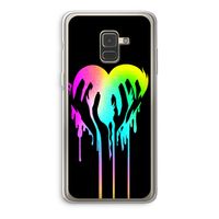 Hold My Heart: Samsung Galaxy A8 (2018) Transparant Hoesje