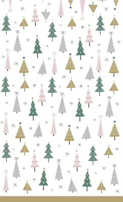 Duni dunicel tafelkleed noel trees 138x220cm multi 1 stuks