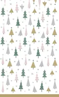 Duni dunicel tafelkleed noel trees 138x220cm multi 1 stuks
