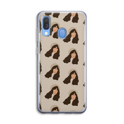 Bonjour mon amour: Samsung Galaxy A40 Transparant Hoesje