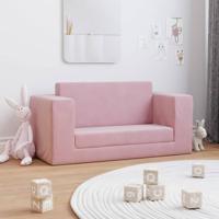 Kinderslaapbank 2-zits zacht pluche roze Kinderslaapbank 2-zits zacht pluche roze