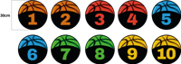 Basketbal trainingspakket Jeugd vinyl tapijt