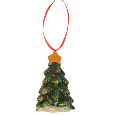 1x Kerstornamenten kerstbomen hanger 8 cm
