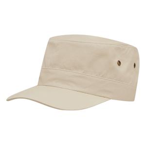 Soldiers cap voor volwassenen - petje - hoedje - kaky/beige - clip sluiting - outdoor