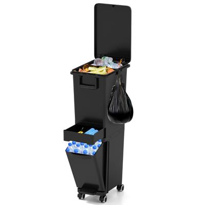 Multifunctionele Afvalbak Keukenafvalbak Plastic Pedaalemmer