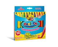 Carioca viltstift Jumbo Superwashable 12 stiften in een kartonnen etui