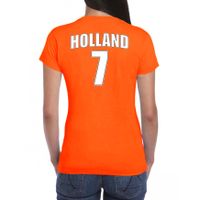 Holland shirt met rugnummer 7 - Nederland fan t-shirt / outfit voor dames 2XL  -