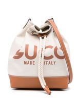 Gucci petit sac seau à logo imprimé - Tons neutres - thumbnail