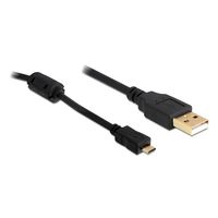 DeLOCK USB 2.0 Cable - 1.0m USB-kabel 1 m USB A Micro-USB B Zwart - thumbnail