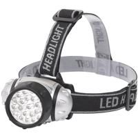 LED Hoofdlamp 23 LED's - Waterdicht en Kantelbaar - 50m Bereik - Zilver