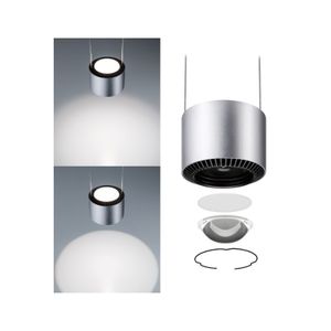 Paulmann Pendel Aldan 230V-railsysteem lamp URail LED Chroom (mat), Zwart