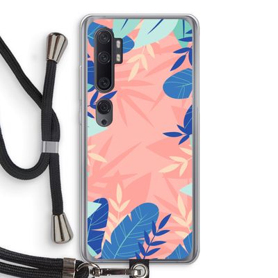 Tropisch: Xiaomi Mi Note 10 Pro Transparant Hoesje met koord