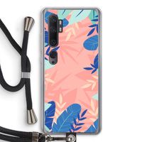 Tropisch: Xiaomi Mi Note 10 Pro Transparant Hoesje met koord