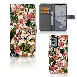 Nokia X30 Hoesje Flowers