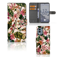 Nokia X30 Hoesje Flowers - thumbnail