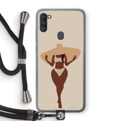Let's get salty: Samsung Galaxy A11 Transparant Hoesje met koord