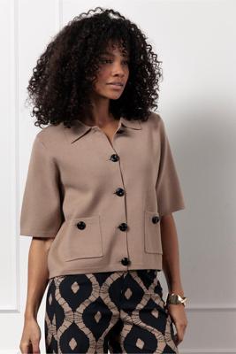Studio Anneloes Kenzia Ssl Cardigan 12935 Vest 2200 Latte