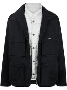 032c veste zippée à poches multiples - Noir