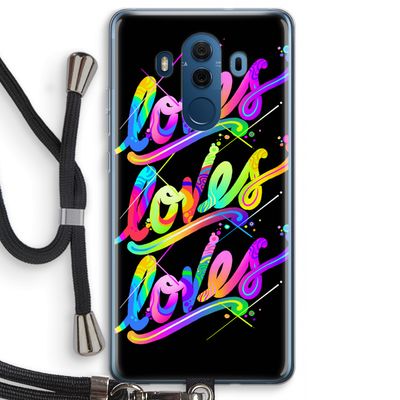 Loves: Huawei Mate 10 Pro Transparant Hoesje met koord