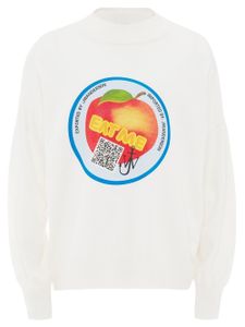 JW Anderson pull à imprimé Eat Me - Blanc