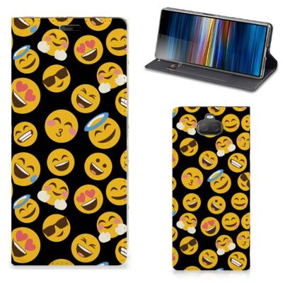 Sony Xperia 10 Plus | Hoesje met Magneet | Emoji