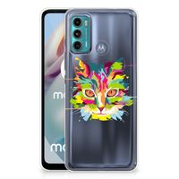 Motorola Moto G60 Telefoonhoesje met Naam Cat Color - thumbnail