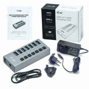 i-tec USB 3.0 Charging HUB 7 port + Power Adapter usb-hub