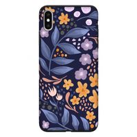 Flowers with blue leaves: iPhone XS Max Tough Case
