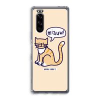 Miauw: Sony Xperia 5 Transparant Hoesje