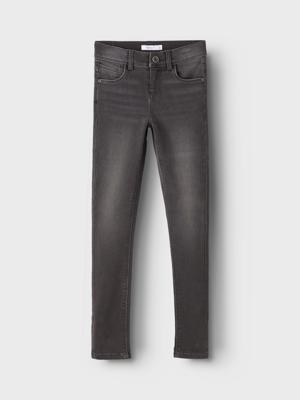 Name it winter jeans broek meisjes - donker grijs - skinny fit - NkfPolly