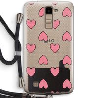 Ondersteboven verliefd: LG K10 (2016) Transparant Hoesje met koord