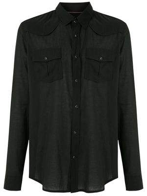 Osklen chemise à poches à rabat - Noir